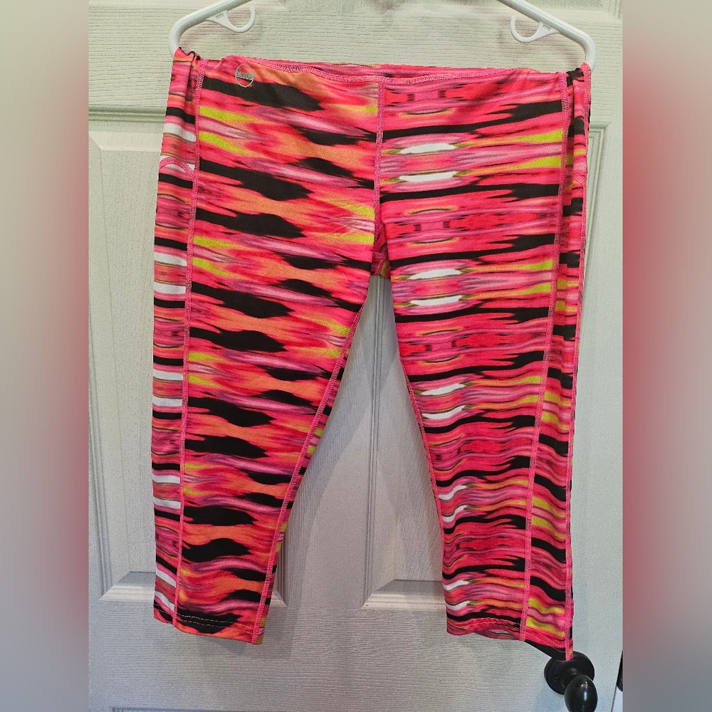Ralph Lauren Pink and Black Patterned Leggings